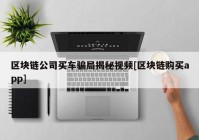 区块链公司买车骗局揭秘视频[区块链购买app]